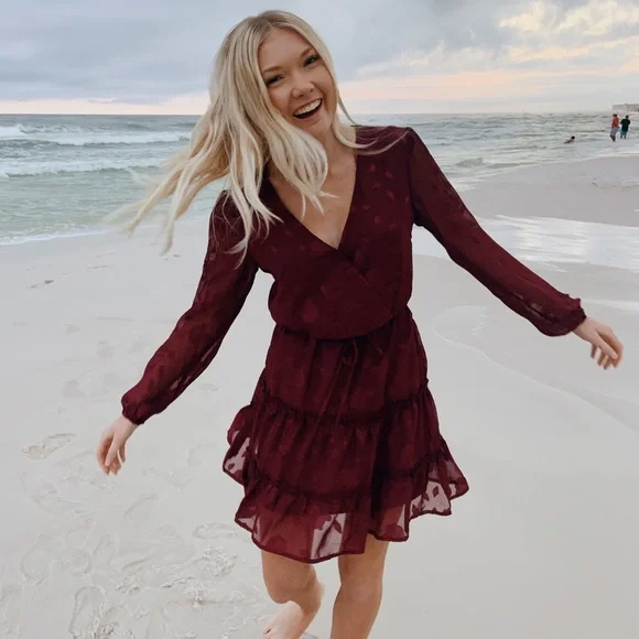 maroon beach dress LUNA TIE DYE OPEN BACK HALTER DRESS| Summer Maxi Dress | Tie dye Maxi Dress